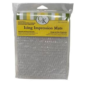 CK Products Icing Impression Mats set of 5 basket weave brick